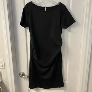 Black Fitted Maternity Dress Size XL never worn
